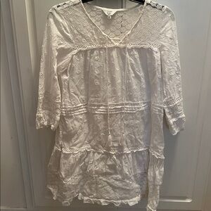 Crown & Ivy White Petite Small Dress